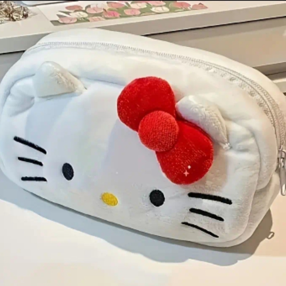 Hello Kitty Plush Bag with Red Bow
